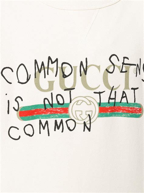 common sense is not that common gucci replica